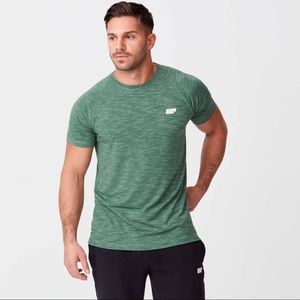 Men’s Myprotein MP Performance Workout Top T-Shirt - Dark Green Marl Size Medium